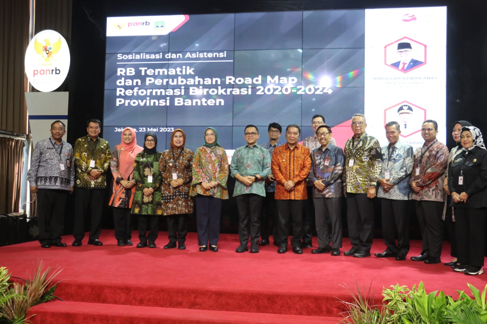 Walilota Tangerang Menghadiri Acara Sosialisasi dan Asistensi Reformasi Birokrasi Tematik