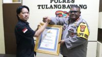 Kapolres Tulang Bawang Mendapat Kado Terindah Dari Media Pikiran Lampung Grup