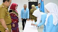 Dilantik, Rini Budiman Jaya Pimpin Himpaudi Tubaba 2023-2027.