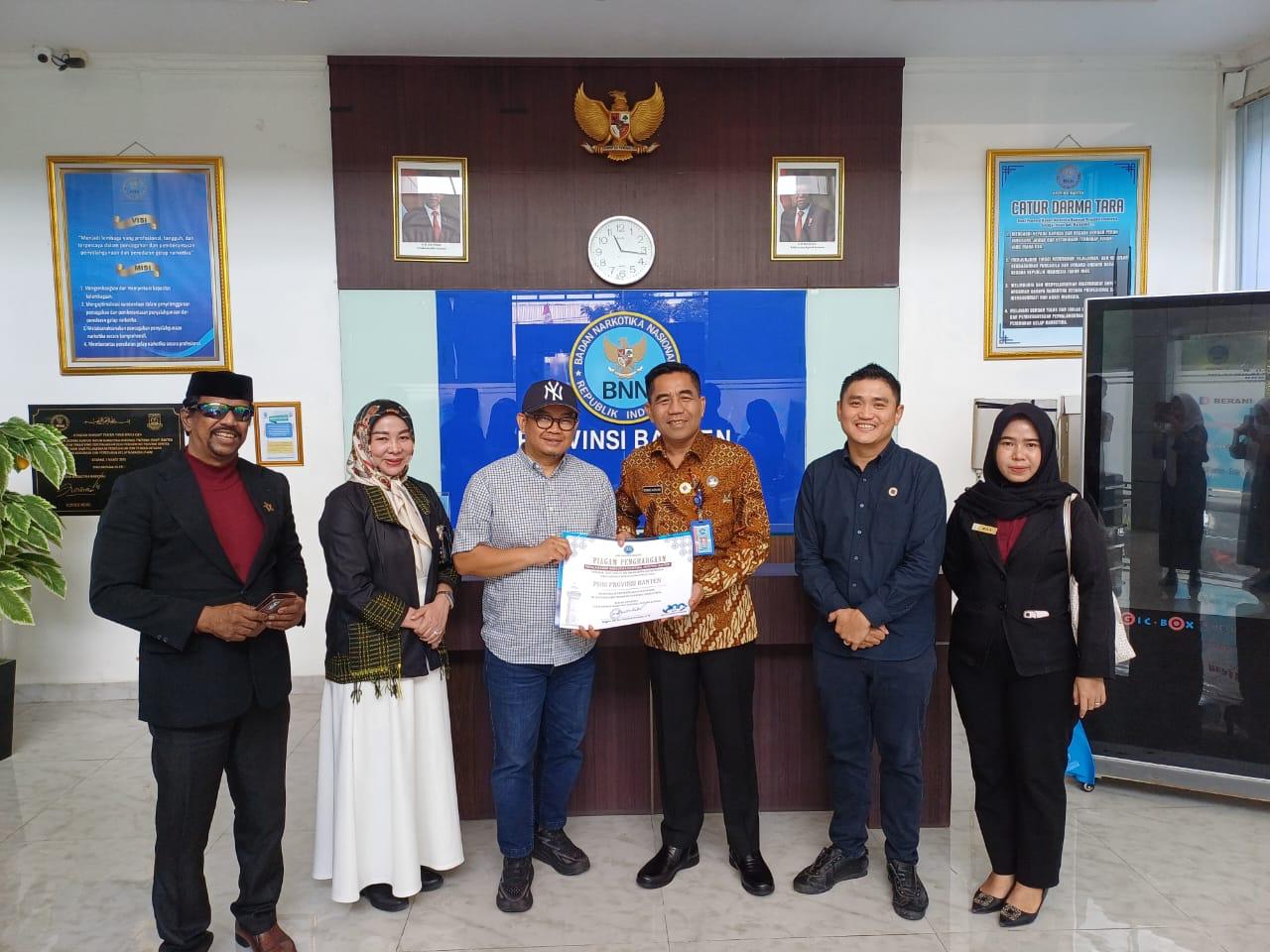 Kepala BNN Provinsi Banten Menerima Kunjungan dari Ketua PHRI BPD Banten.