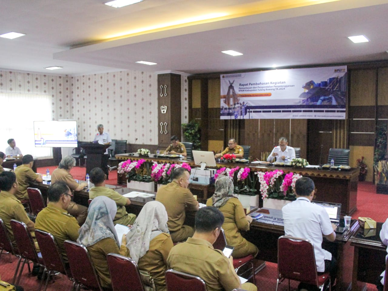 Rapat Pembahasan Kegiatan Pemantauan dan Pengendalian Penyelenggaraan SPAM Kabupaten Tulang Bawang TA. 2024