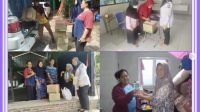 Pasca Banjir Puskesmas Gerbang Raya Terus Lakukan Pembersihan Dengan Disinfektan