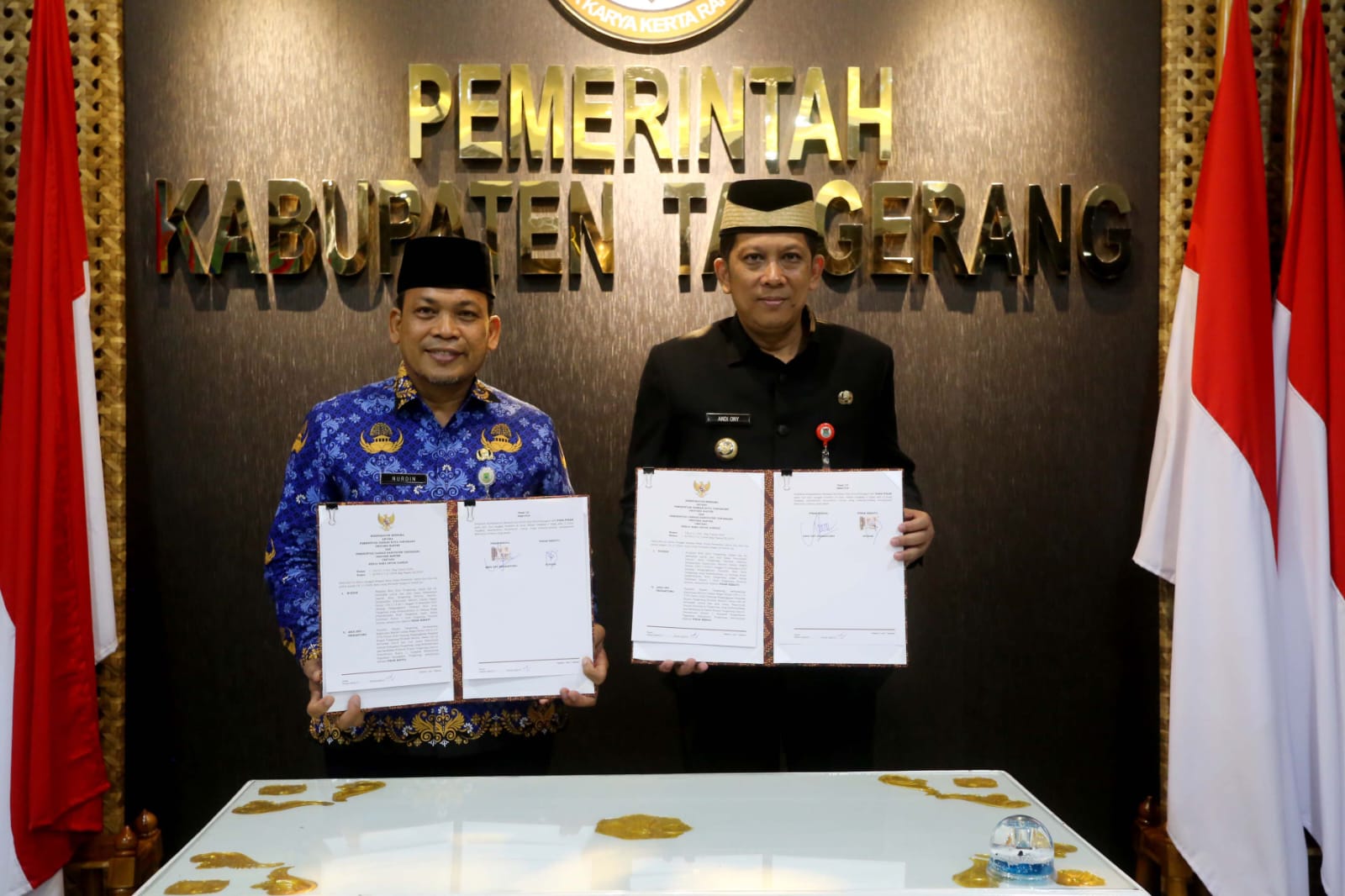 Pemkot dan Pemkab Tangerang Lakukan Penandatanganan Kesepakatan Bersama.