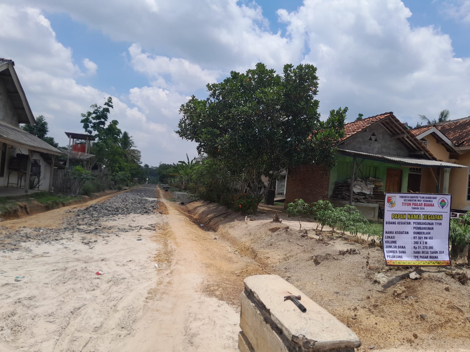 Tiyuh Pagar Buana Buat Jalan Onderlagh Tahun 2024.