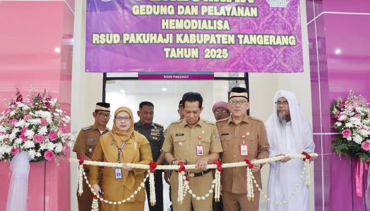 Pj Bupati Tangerang Resmikan Gedung Pelayanan Hemodialisa.