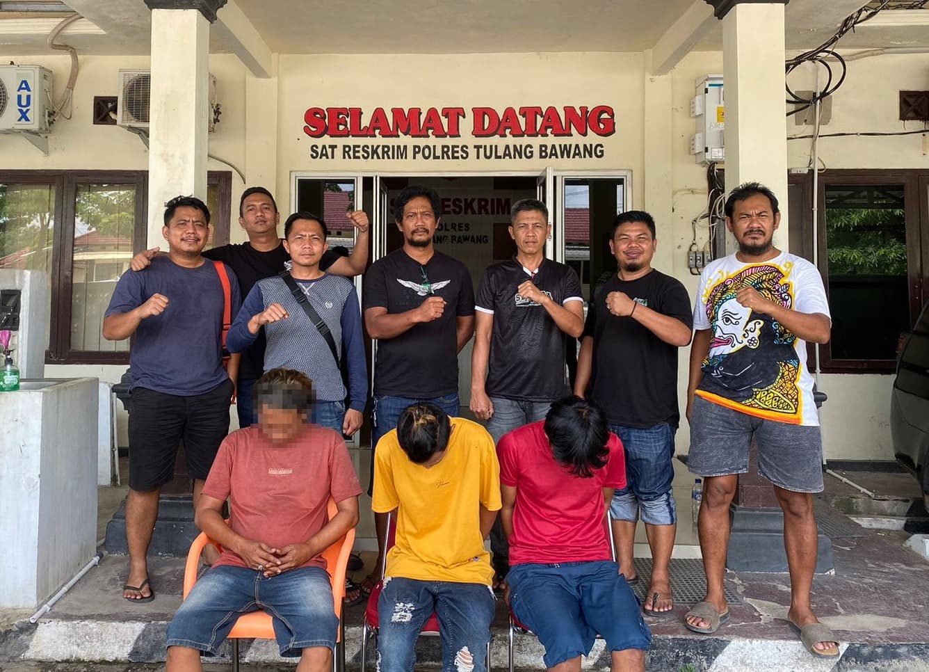 Polres Tulang Bawang Tangkap Tiga Pelaku Curat Rumah, Salah Satunya Residivis.