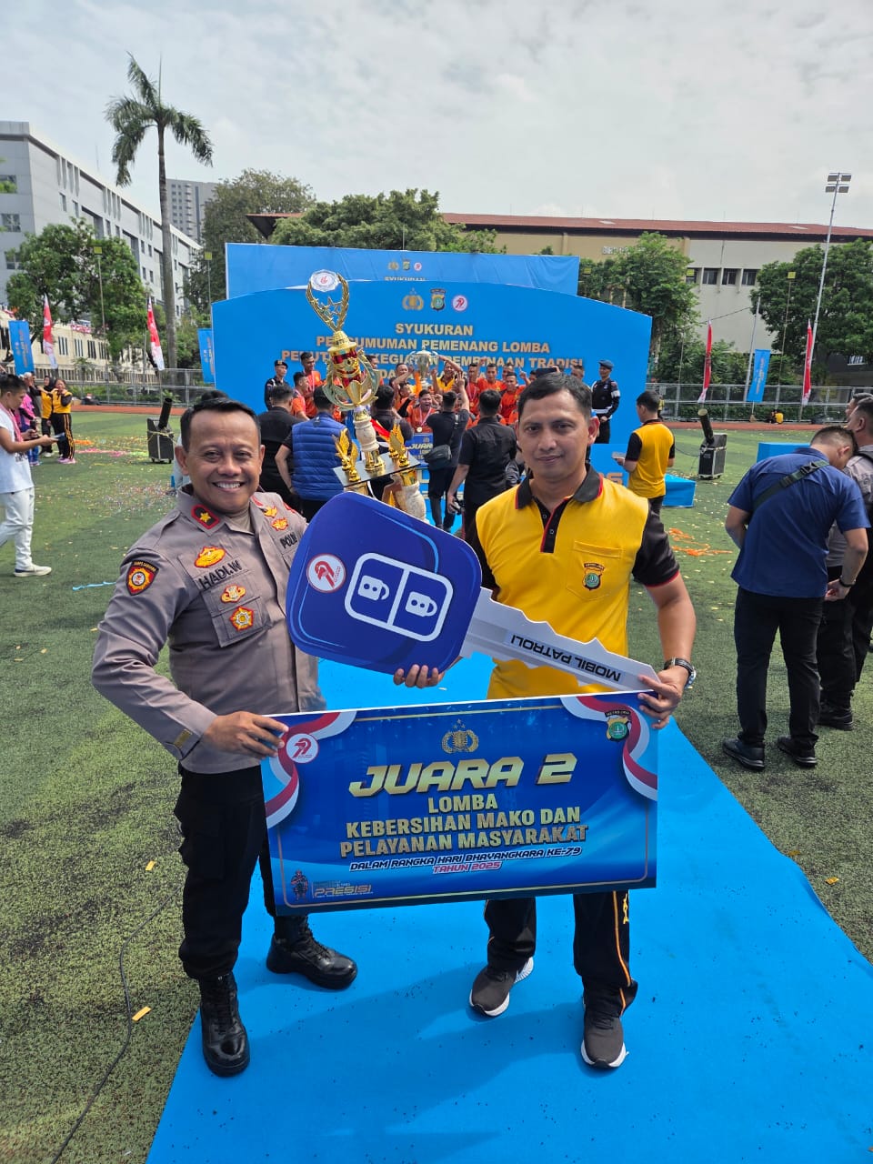 Polrestro Tangerang Kota Borong 4 Juara Perlombaan di Hari Bhayangkara Ke-79 Digelar Polda Metro Jaya.