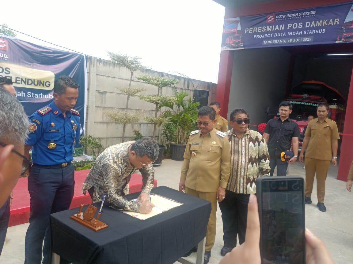 Pos Damkar Belendung Benda Kota Tangerang Diresmikan Walikota.