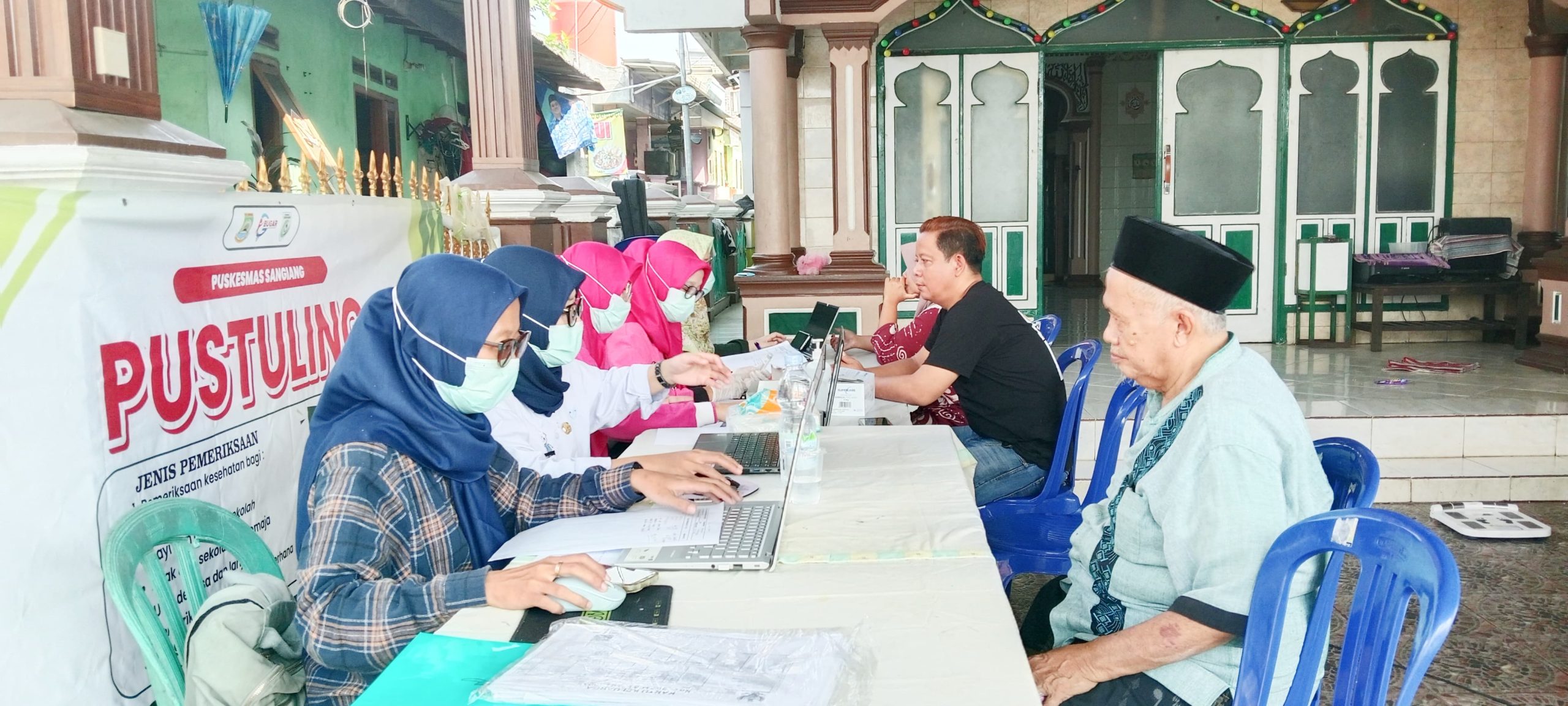 UPT Puskesmas Sangiang Gandeng Ketua RT 02 Saripudin Gelar Pustuling di Posyandu Mawar 1.