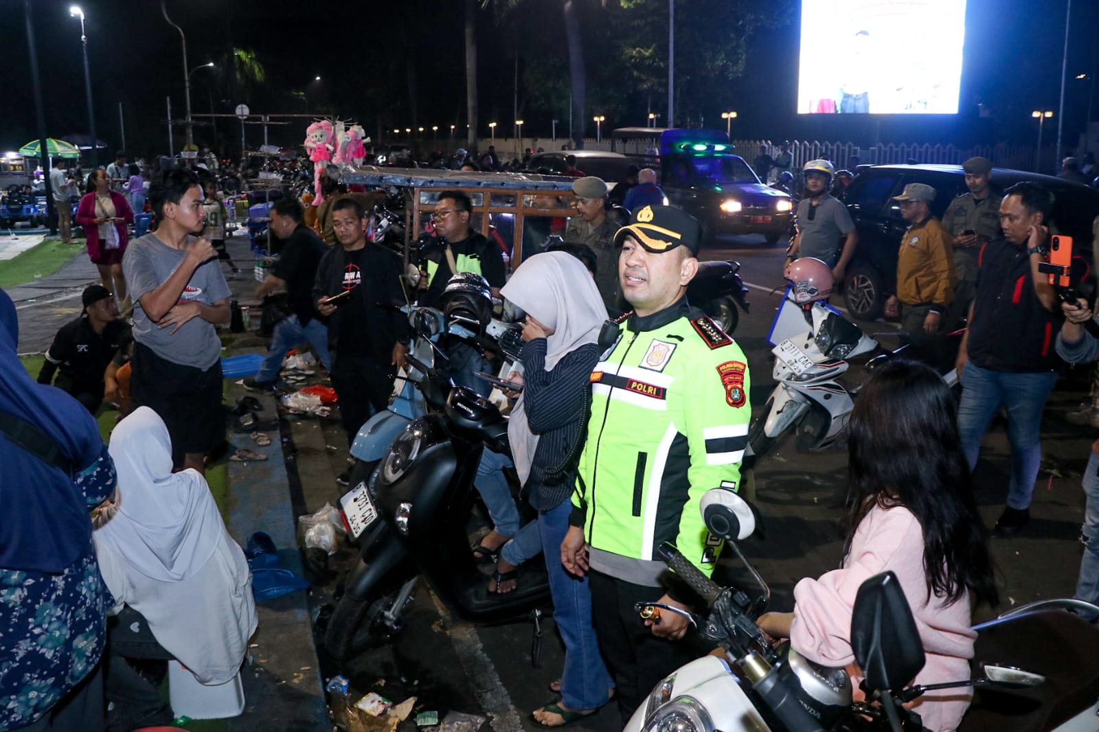 Patroli Skala Besar di Kota Tangerang, Polres Kerahkan 228 Personel Cegah Kriminalitas di Jam Rawan.
