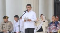 Gubernur Banten, Andra Soni: Baris Berbaris dan Upacara Bendera Tumbuhkan Jiwa Kepemimpinan dan Kedisiplinan di Generasi Muda.