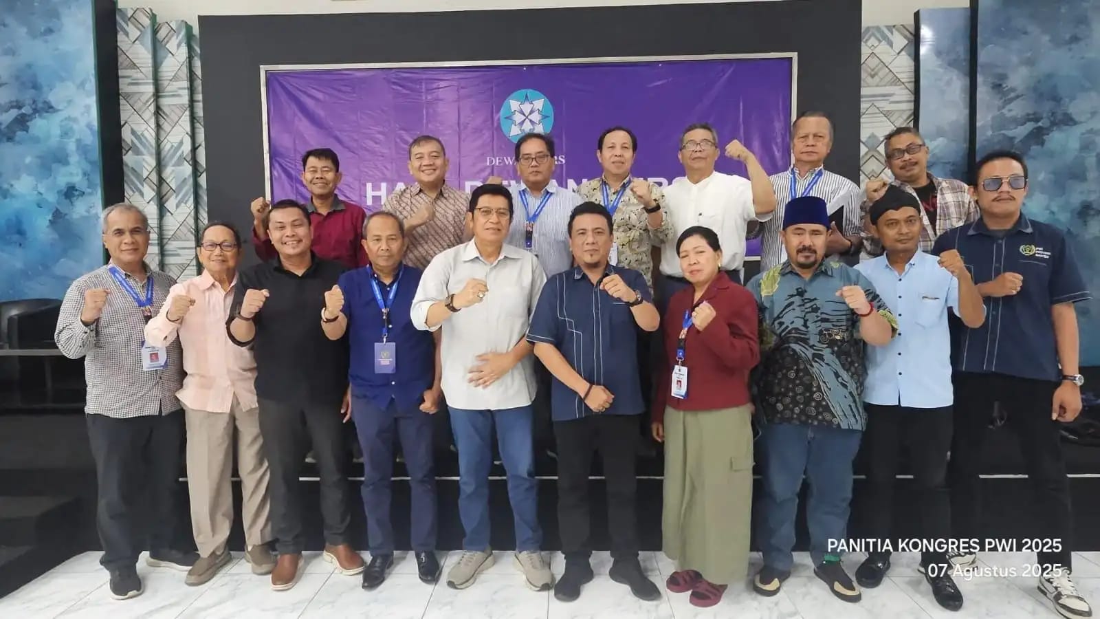 Kongres PWI 2025 Tetapkan Daftar Pemilih Tetap dan Jumlah Peninjau.