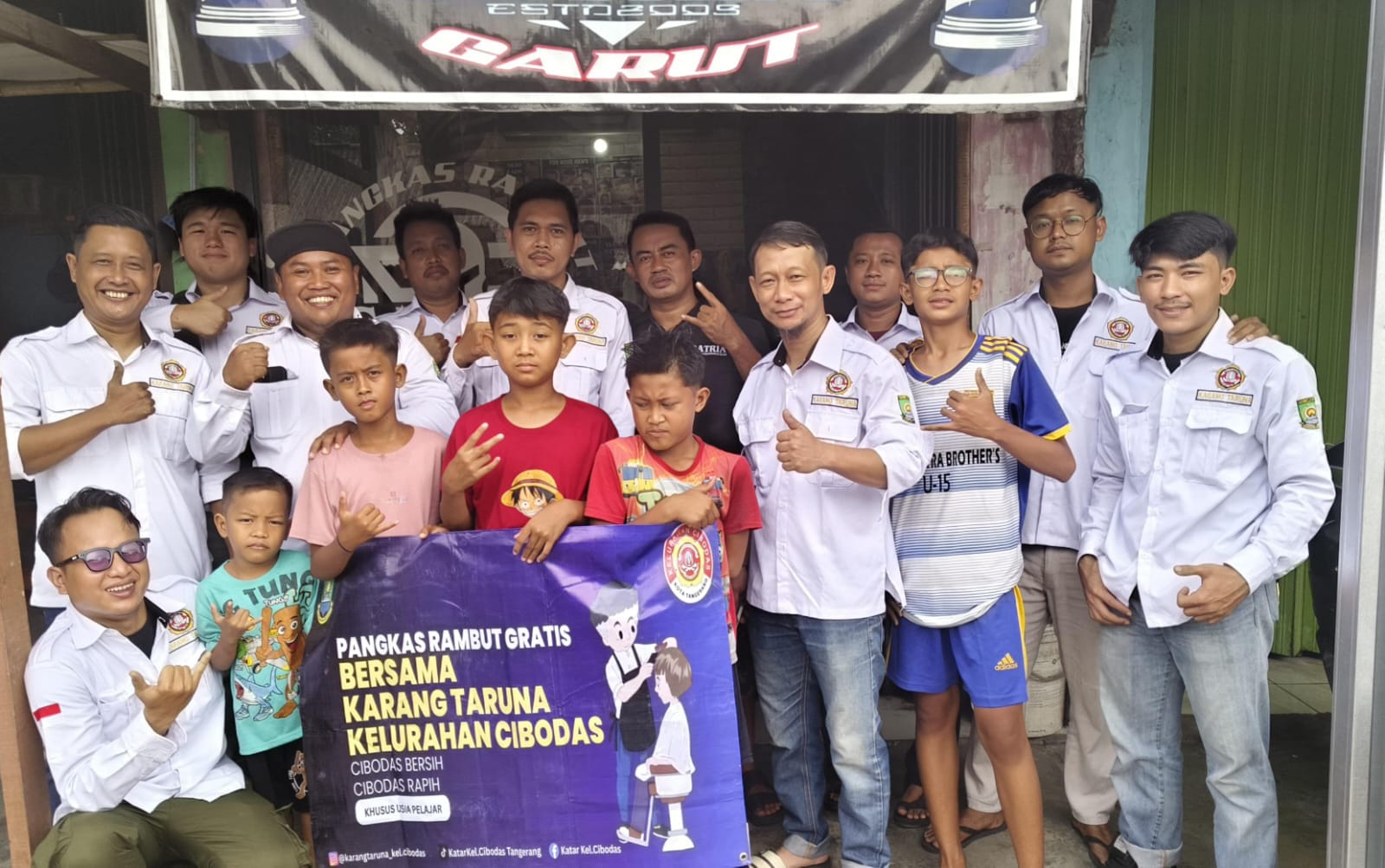 Karang Taruna Kecamatan Cibodas Gelar "Cibodas Bersih, Cibodas Rapih".