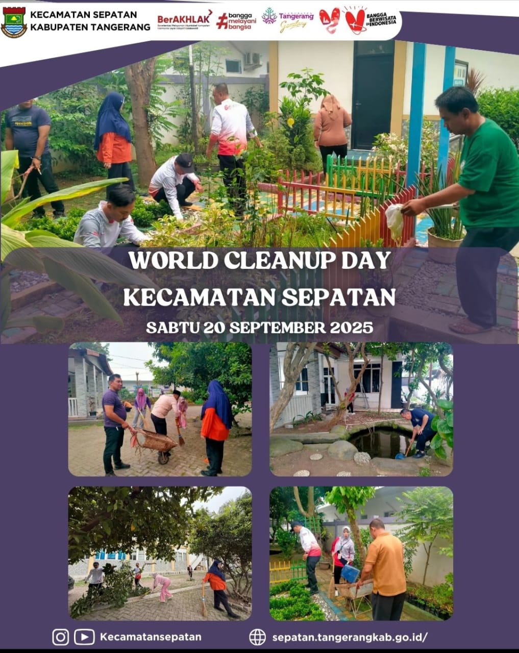 Kecamatan Sepatan Gelar Kegiatan World Clean Up Day.