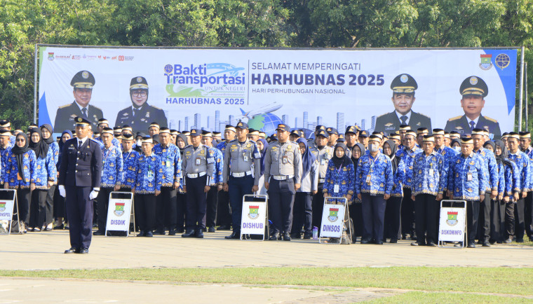 Bupati Tangerang Sebagai Inspektur Upacara Harhubnas 2025.