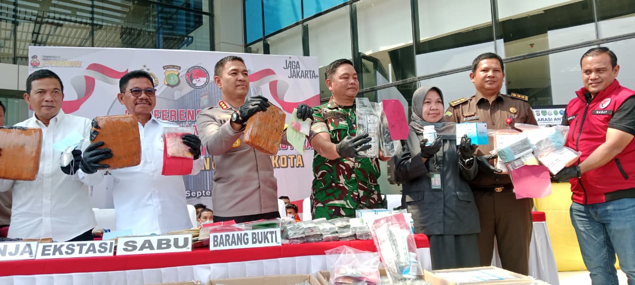 Polres Metro Tangerang Kota Ungkap 58 Kasus Narkoba Senilai Rp5 Miliar.