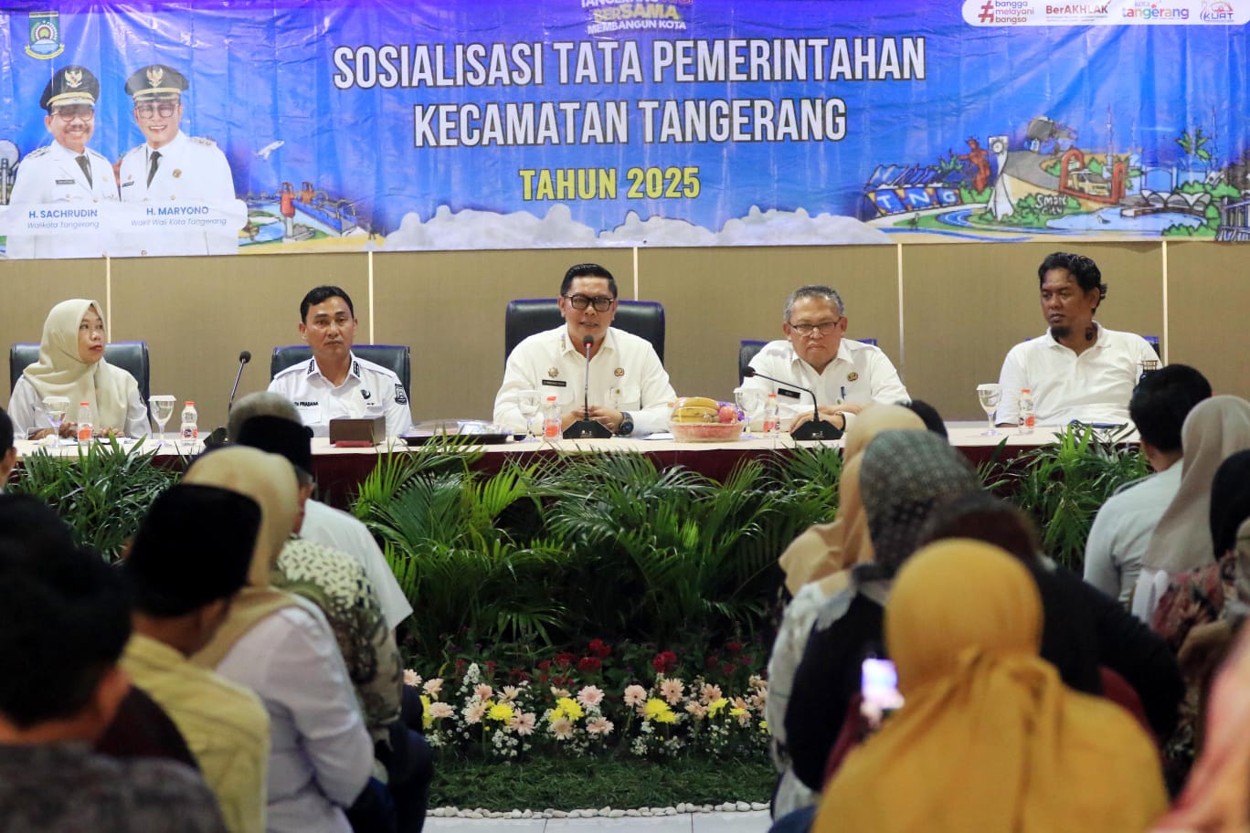 Wakil Wali Kota Tangerang Menghadiri Kegiatan Sosialisasi Tata Kelola Pemerintahan.