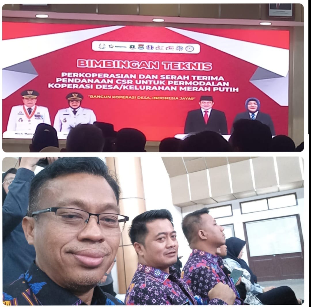 Camat Rajeg Oman Apriaman Menghadiri Bimtek Koperasi Merah Putih.