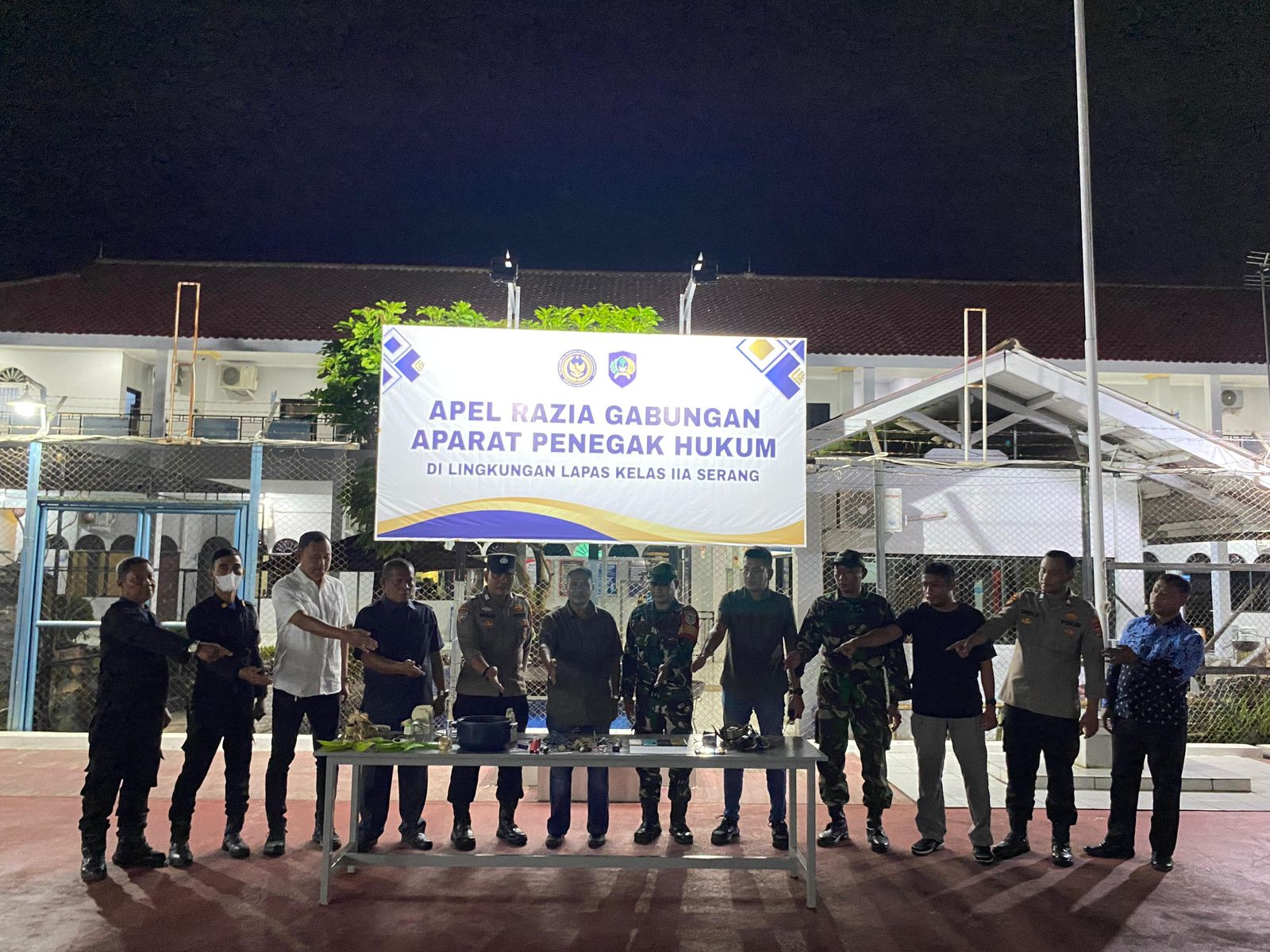 Sidak Gabungan TNI Polri Tegaskan Lapas Serang Anti Handphone dan Narkoba