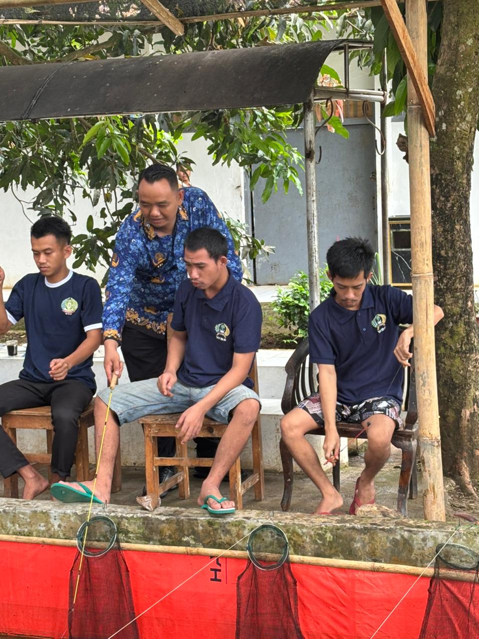Semangat Sumpah Pemuda, Lapas Serang Gelar Lomba Mancing Ikan Lele