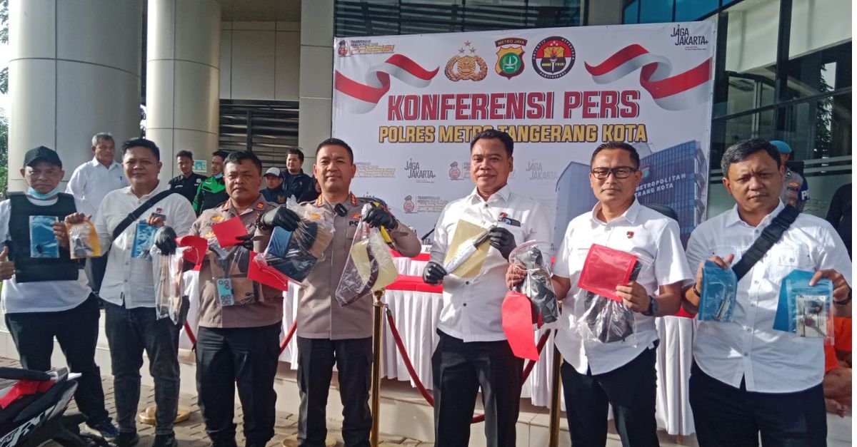 Polres Metro Tangerang Kota Bongkar Jaringan Besar Curanmor