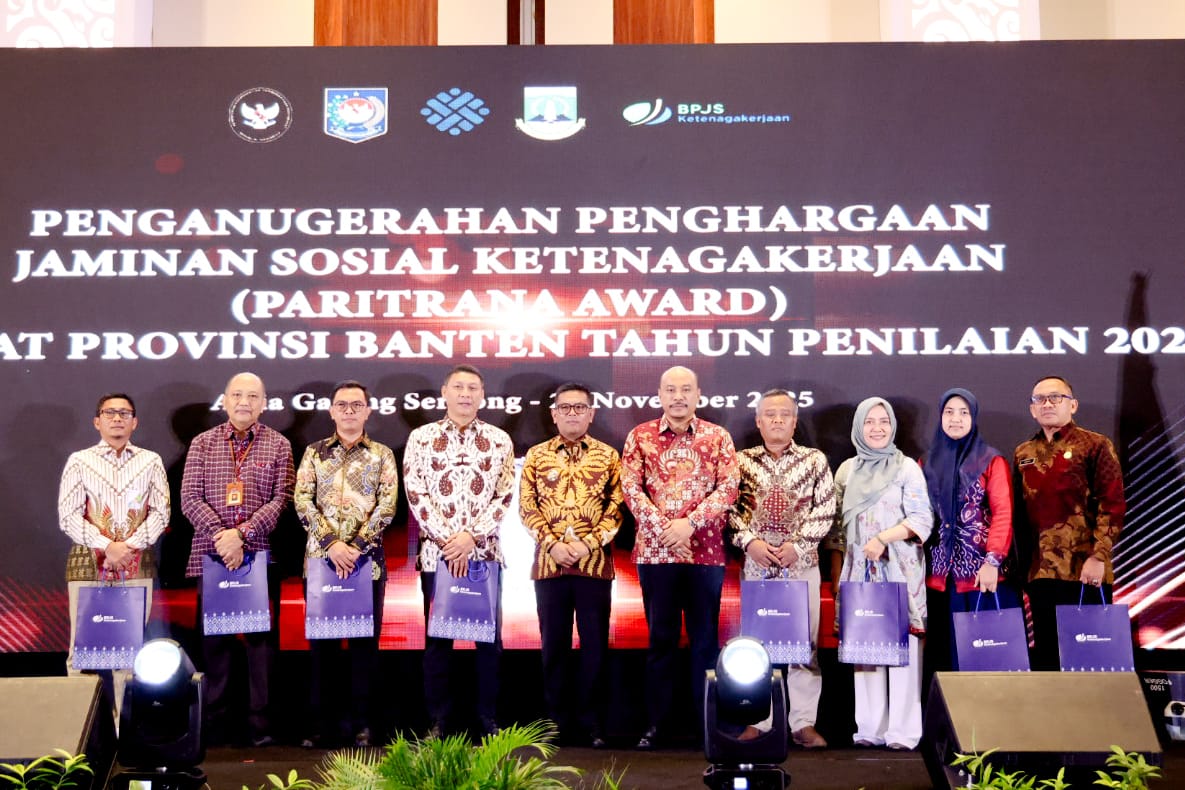 Perkuat Perlindungan Pekerja, Pemprov Banten dan BPJS Ketenagakerjaan Gelar Paritrana Award