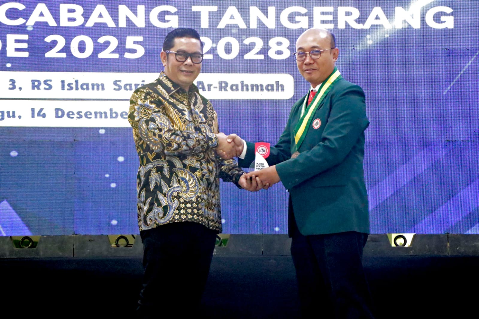Wakil Walikota Tangerang Hadiri Pelantikan IDI Cabang Tangerang