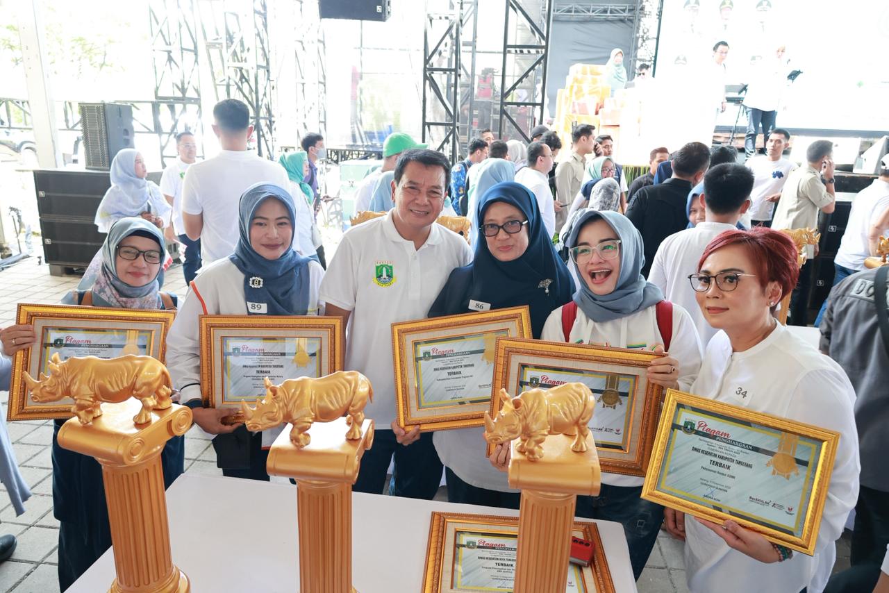 Bupati Tangerang Menghadiri Hari Kesehatan Nasional Ke 61 Tingkat Provinsi Banten