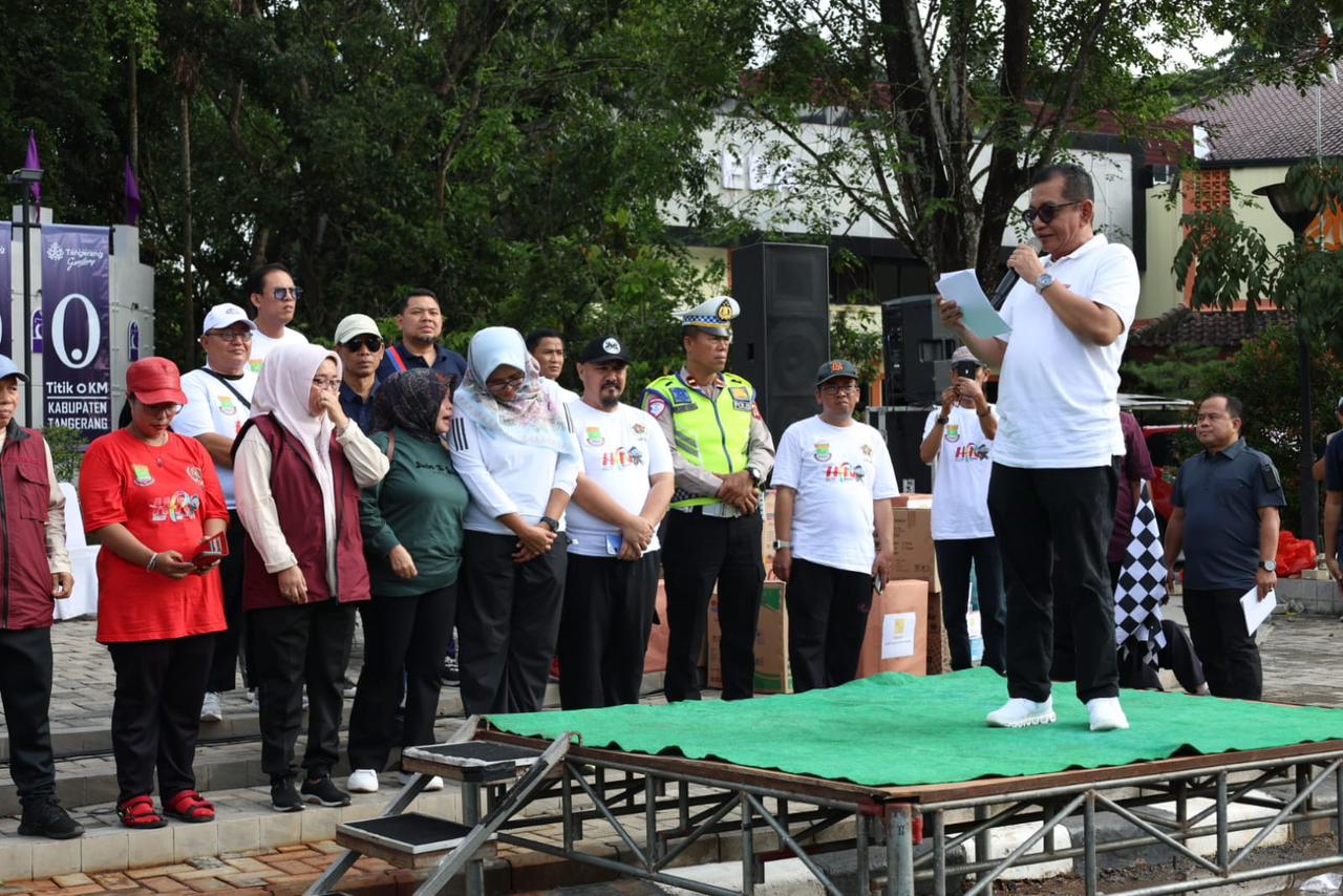Pemkab Tangerang Dukung Semarak HPN 2026 melalui Kegiatan Jalan Santai.