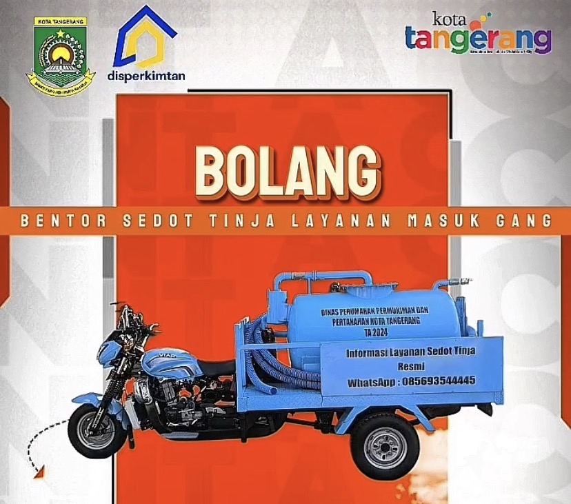 Disperkimtan Kota Tangerang Siap Melayani Sedot Tinja Melalui SISENJA.