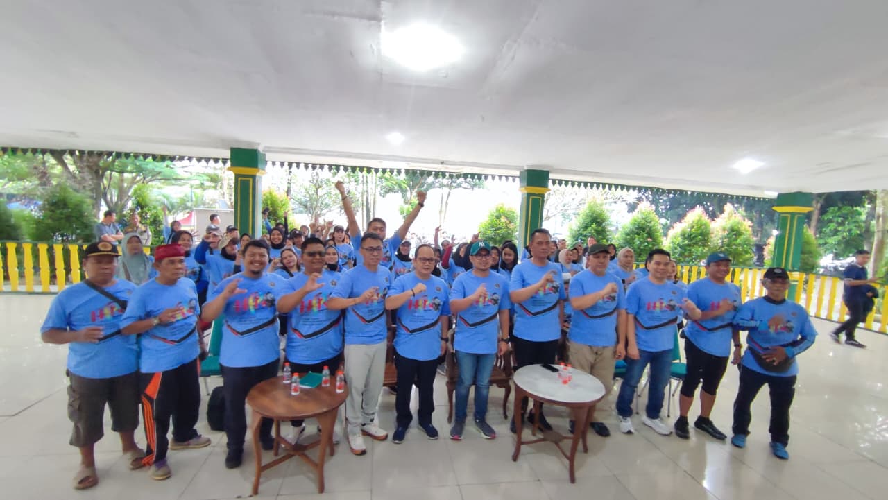 Sambut HPN 2026, PWI Tangsel Gelar Senam Sehat Bersama Masyarakat