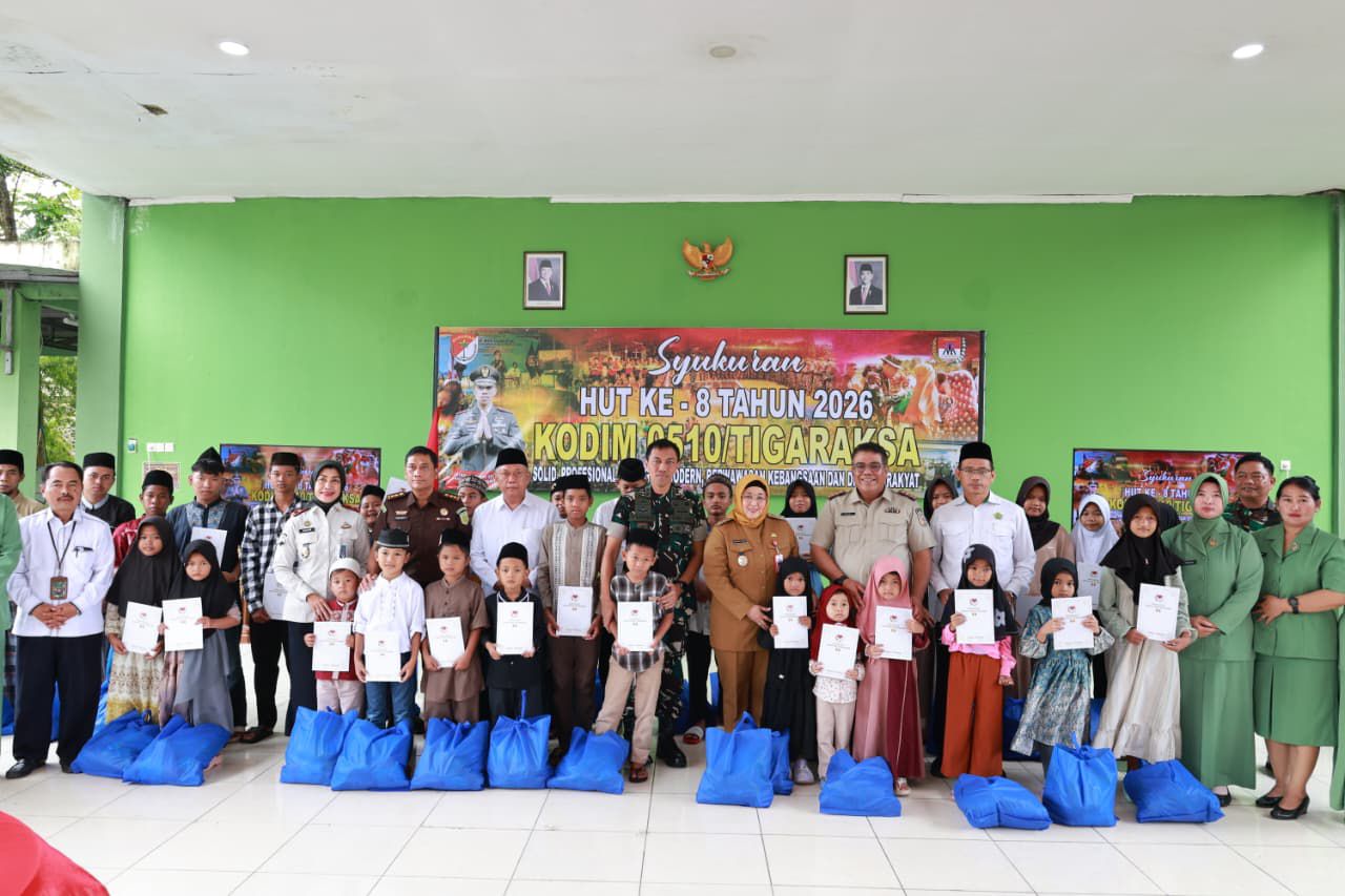 HUT ke-8 Kodim 0510/Tigaraksa, TNI dan Pemda Tangerang Teguhkan Komitmen Bangun Daerah