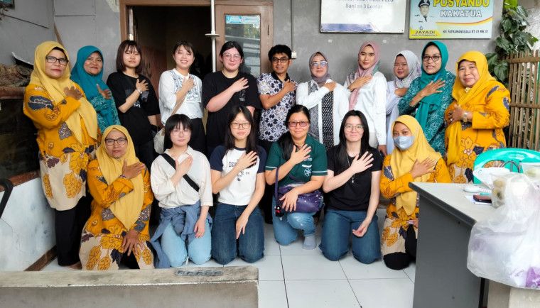 Puskesmas Kemiri Laksanakan Posyandu ILP Sekaligus Terima Kunjungan Swiss German University di Posyandu Kakatua