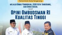 Dinas Pendidikan Kota Tangerang Satu-satunya Dapat Terima Penghargaan Opini Ombudsman