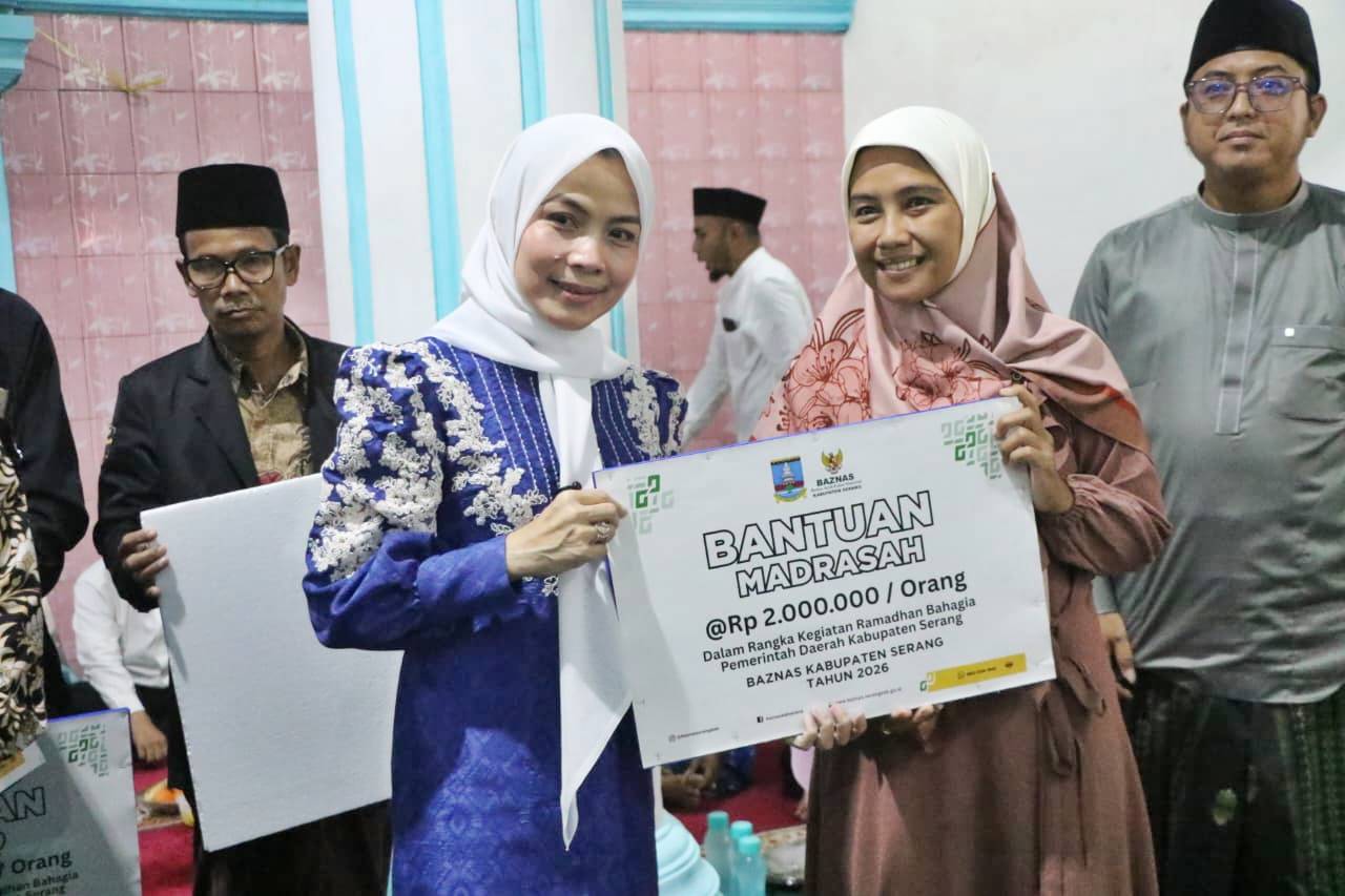 Ramadhan Bahagia 1447 H, Bupati Serang Ratu Zakiyah Guyur Bantuan Puluhan Juta