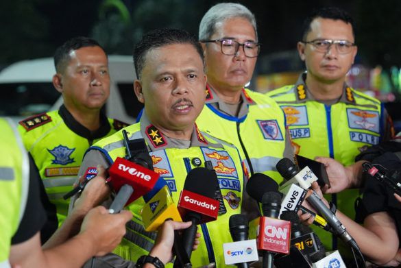 Korlantas Polri Pantau Arus Balik di Tol Cikampek, Lalu Lintas Masih Terkendali