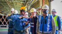 Direktur Utama Krakatau Steel Dr. Akbar Djohan bersama Komisi VI DPR RI, Danantara, dan BP BUMN meninjau fasilitas produksi Krakatau Steel di Cilegon. Direktur Utama Krakatau Steel Dr. Akbar Djohan bersama Komisi VI DPR RI, Danantara, dan BP BUMN meninjau fasilitas produksi Krakatau Steel di Cilegon.