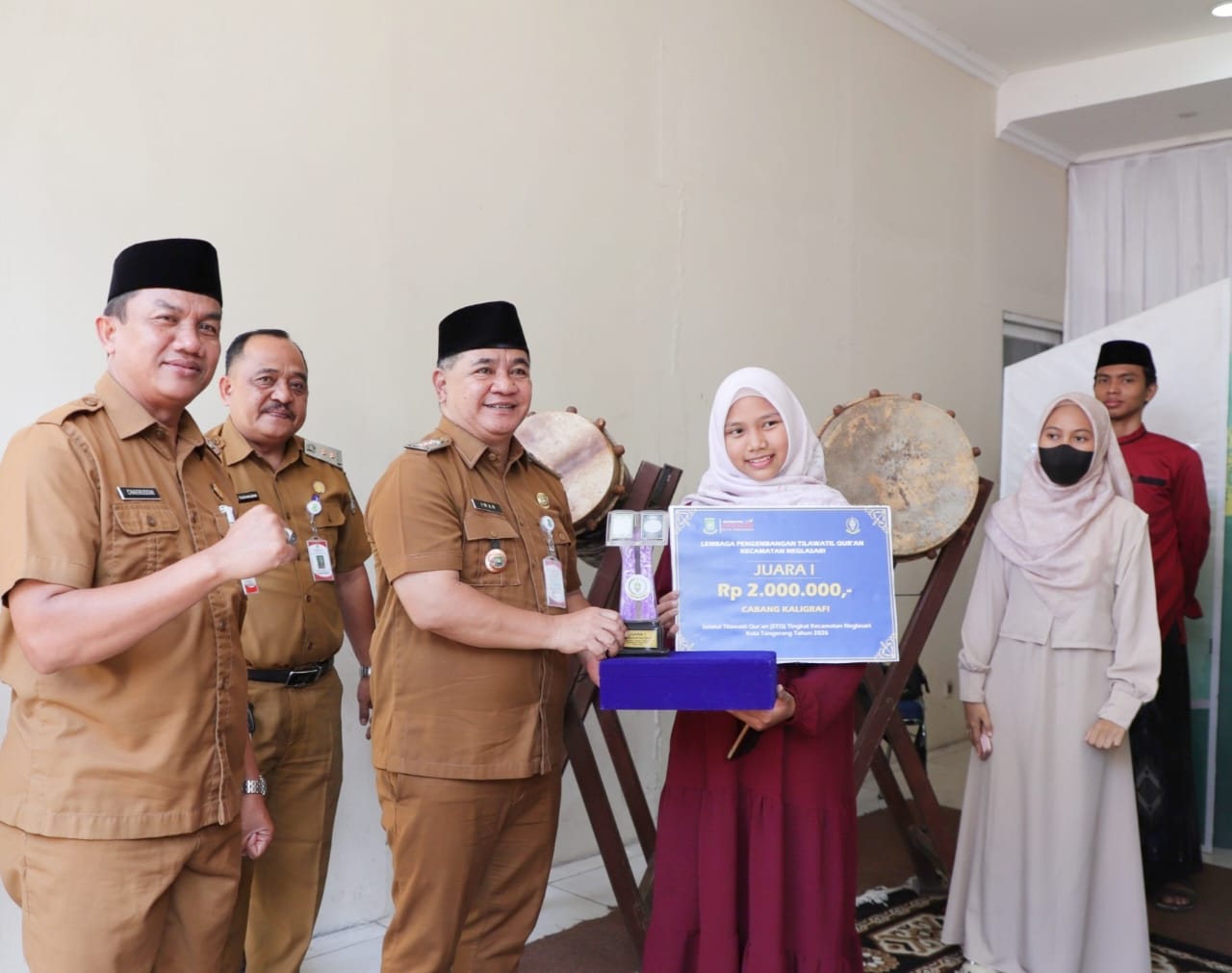 STQ Kecamatan Neglasari Tahun 2026 Resmi Ditutup, Camat Iwan Mulyawan Apresiasi Peserta.