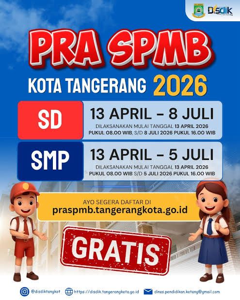 Pemkot Tangerang Permudah Akses Pendidikan Dasar melalui Pra SPMB SD 2026