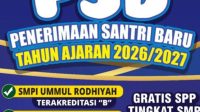 Kabar Gembira! Pesantren Ummul Rodhiyah Buka Penerimaan Santri Baru, SPP Tingkat SMP Gratis