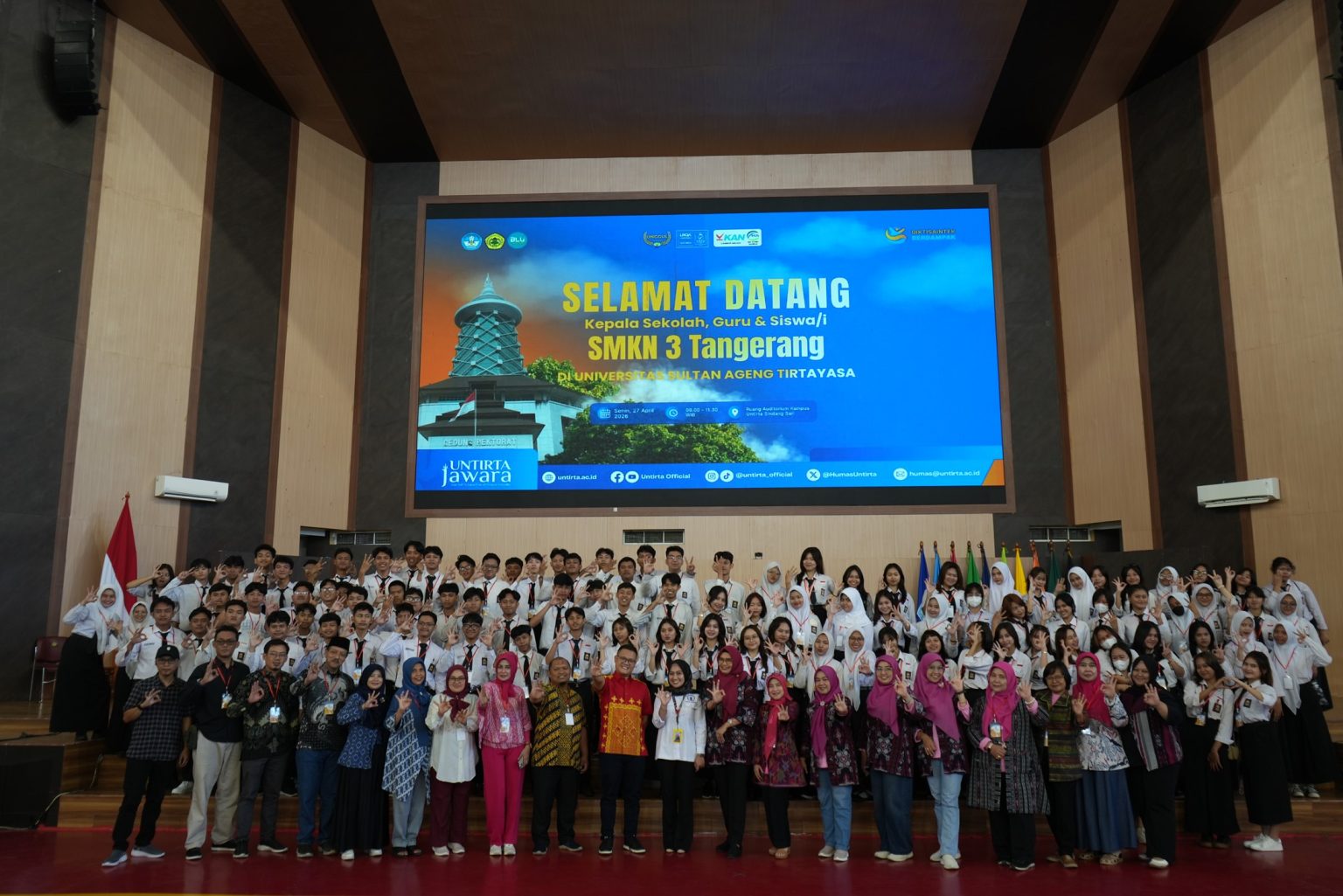 SMKN 3 Kota Tangerang Kunjungi Untirta