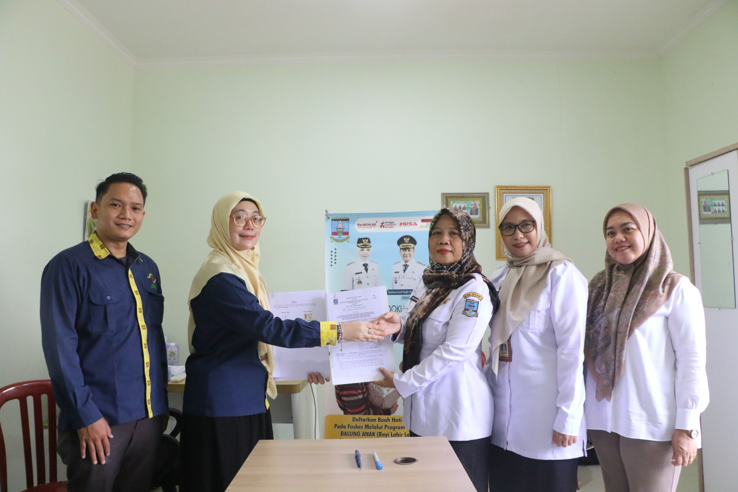 Perluas Inovasi Balung Anak, Disdukcapil Kabupaten Serang dan RS Citra Arafiq Teken PKS