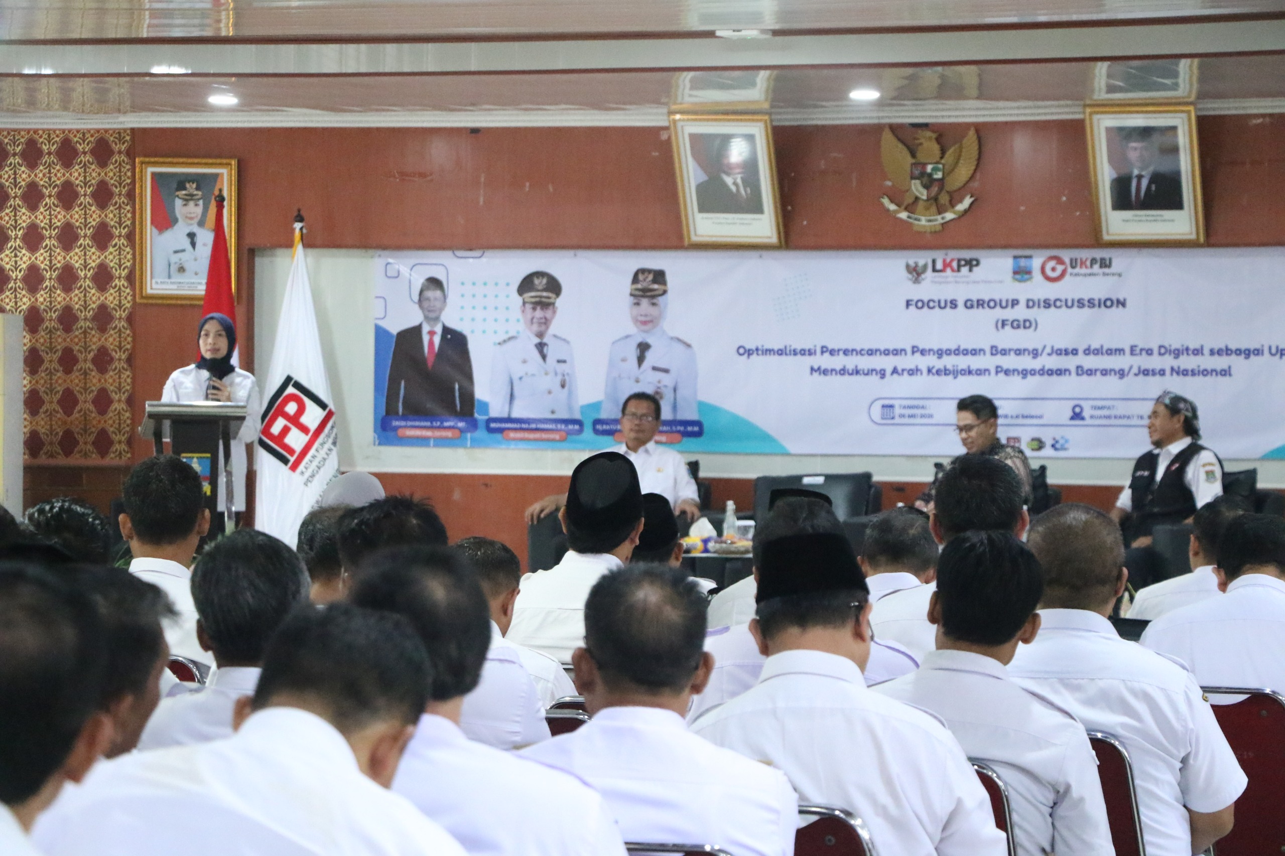 Buka FGD, Bupati Serang Minta Tingkatkan Indeks Tata Kelola Pengadaan Barjas dari Skor 97,42 Persen