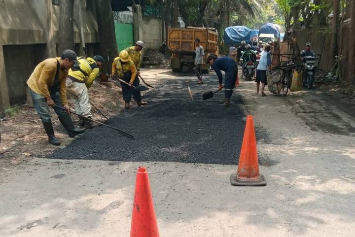 DPUPR Kota Tangerang Percepat Perbaikan Jalan Penghubung