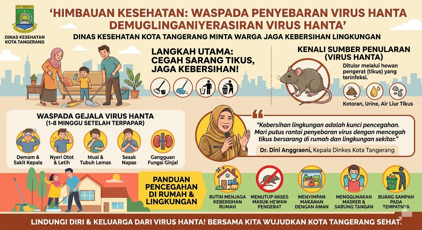 Dinkes Kota Tangerang Tingkatkan Kewaspadaan terhadap Potensi Penyebaran Virus Hanta