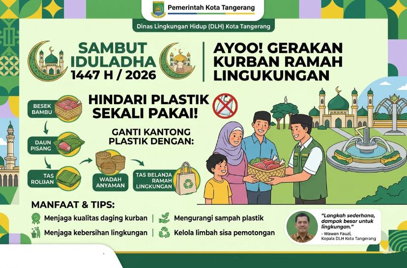 Jelang Iduladha, DLH Kota Tangerang Ajak Masyarakat Terapkan Kurban Ramah Lingkungan