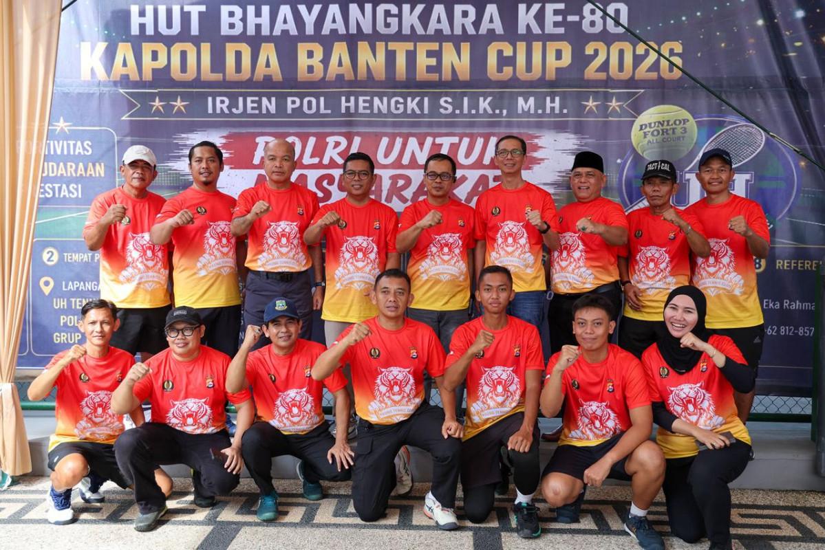 Gubernur Banten Apresiasi Pembinaan Atlet Tenis di Kapolda Banten Cup 2026