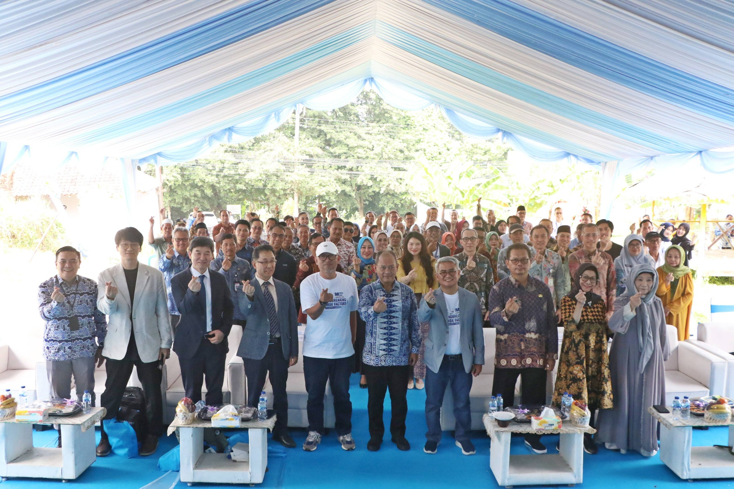 Perumda Tirta Al Bantani Groundbreaking Pabrik Air Minum Kemasan Tirta Ratu.