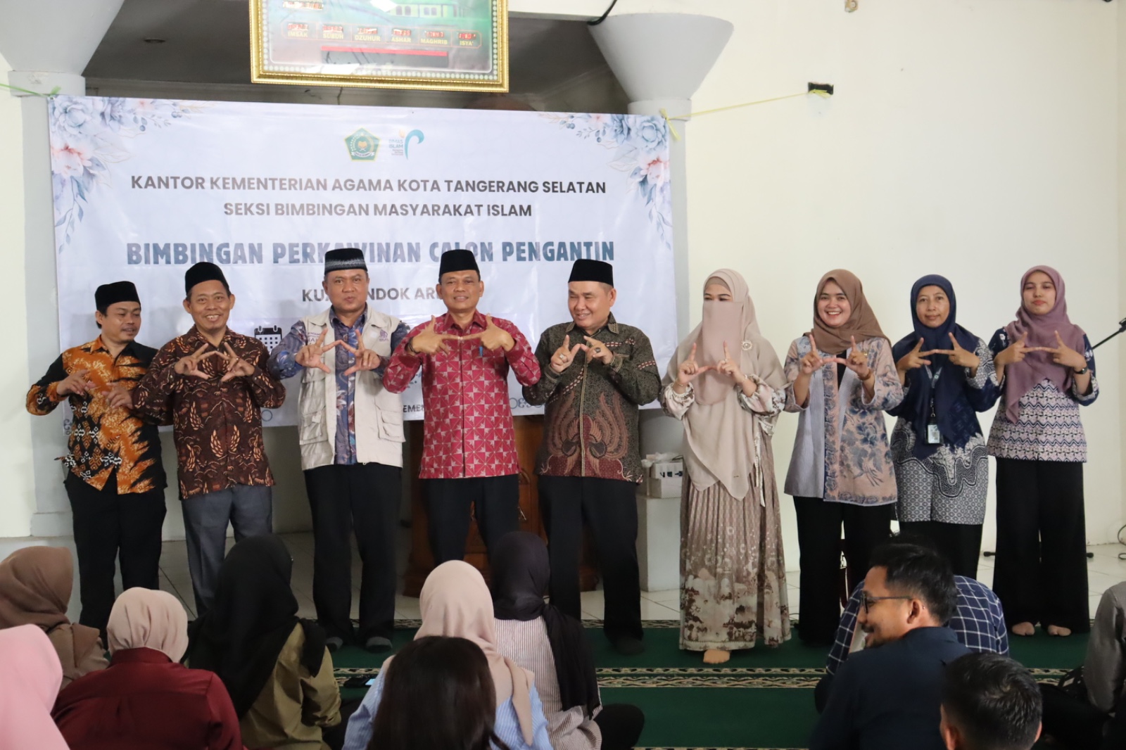 Bimbingan Perkawinan Tahap II Kemenag Tangsel dan KUA Pondok Aren Disambut Antusias 48 Calon Pengantin.