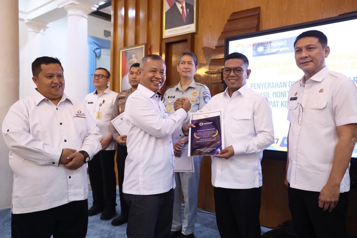 Ombudsman RI Beri Opini Kualitas Tinggi Tanpa Maladministrasi untuk Pemprov Banten